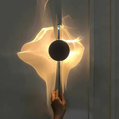 Minimalist Wall Sconce, LED Wall Light, Stainless Steel Fixture, 180 Degree Rotation