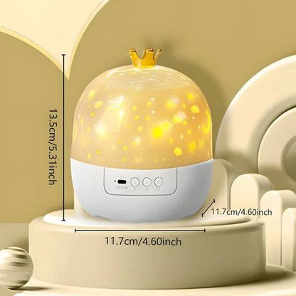 Projector Night Light for Kids and 360 Degree Rotating Starry Sky Lamp