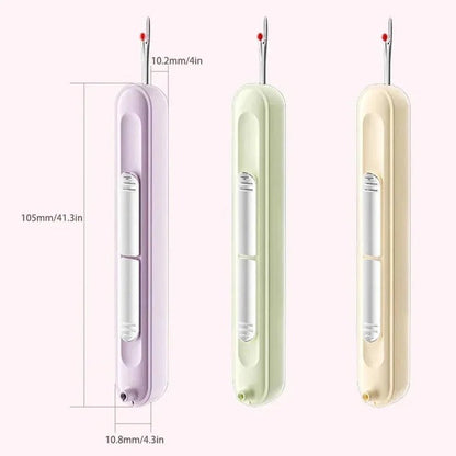 Portable Needle Threader and Seam Ripper Tool for Embroidery and Quilting