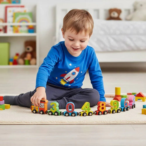 Interactive Educational Math Toys for 3 to 6 Year Olds with Montessori Number Rods