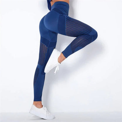 Textured Anti-Cellulite Compression Leggings and Butt Lifting Yoga Pants and Honeycomb Design