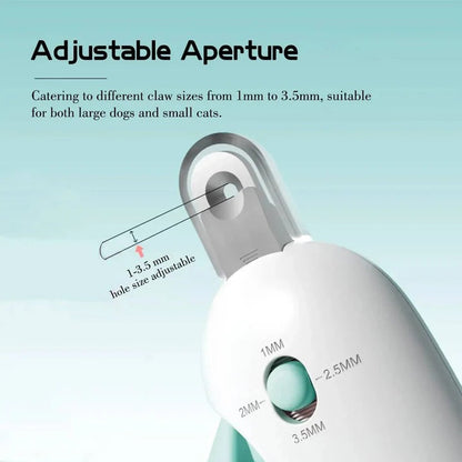 Cat Nail Clippers with Safety Guard and Integrated Nail File