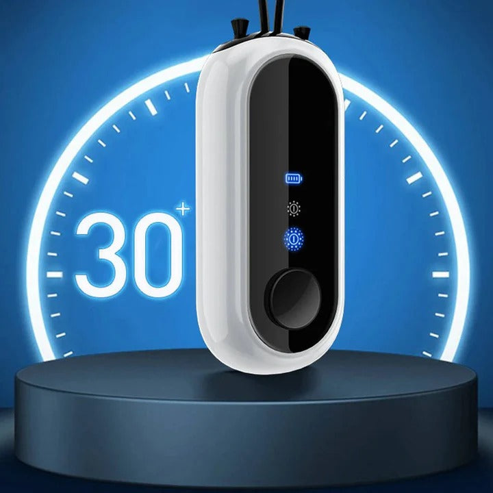 Compact Portable Air Purifier and Wearable Neck Purifier for Personal Protection