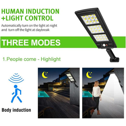 Outdoor LED Solar Light with Adjustable Lamp Head and Rechargeable Battery Backup