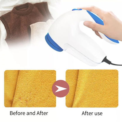 Household Fabric Shaver with Protective Metal Grille and Ergonomic Grip Handle