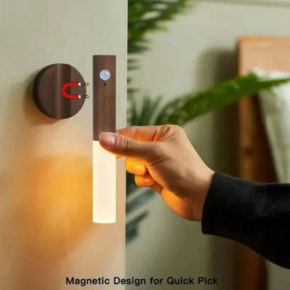 Bedroom Motion Sensor Night Light with Plug in Connection and Energy Efficient LED Bulbs and Wide Angle Detection