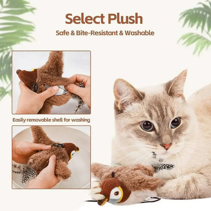 Rechargeable Interactive Toys for Cat Chasing with Internal Weight Balance System and Silent Motor