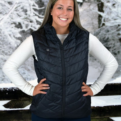 Unisex Tech Heated Vest with 3 Heat Levels and Rapid Warm-Up Technology and Lightweight Thermal Insulation