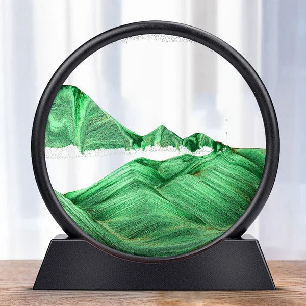 3D Moving Sea Sand Art and Kinetic Sand Landscape