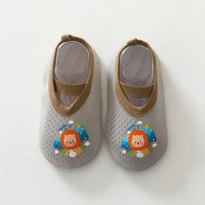 Non-Slip Baby Shoes with Cartoon Designs