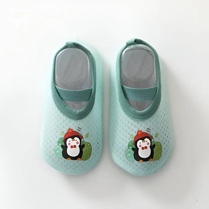 Non-Slip Baby Shoes with Cartoon Designs