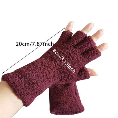The Cozy Winter Comfort Knit Half Finger Gloves