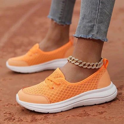 Soft Sole Mesh Comfort Orthopedic Shoes for Women with Breathable Fabric and Supportive Walking Foundation