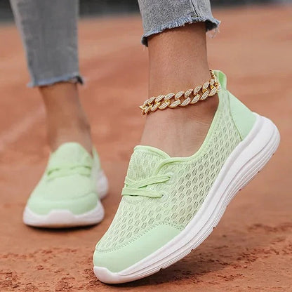 Soft Sole Mesh Comfort Orthopedic Shoes for Women with Breathable Fabric and Supportive Walking Foundation