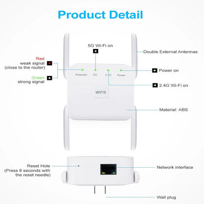 5G Signal Booster and Dual Band WiFi Extender