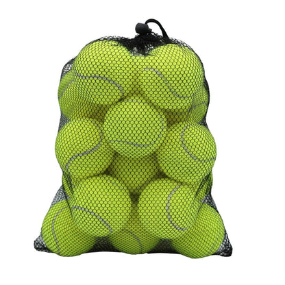 Standard Size Practice Tennis Balls, Set of 20 with Mesh Storage Bag