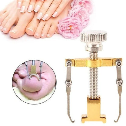 Stainless Steel Toenail Clip Tool with Hook and Tension Mechanism for Home Pedicure Care, 2 Piece