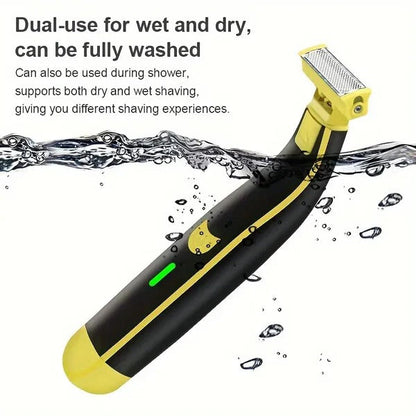 Cordless Rechargeable Mens Shaver and Beard Trimmer
