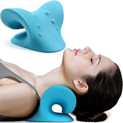 Neck and Shoulder Stretcher, Ergonomic Relaxer Pillow