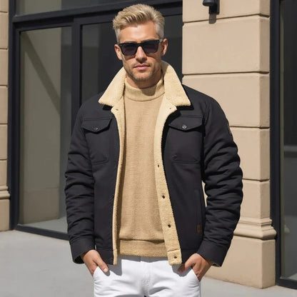 Retro Style Jacket for Men with Classic Fit and Durable Exterior