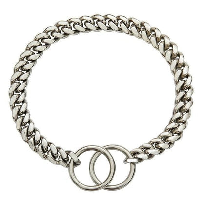 Adjustable Stainless Steel Chain Collar for Dogs