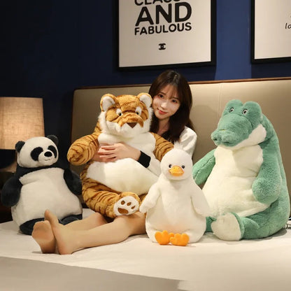 Soft Panda Cuddle and Warm Crocodile Plush