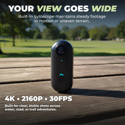 Waterproof 4K Thumb Camera with Wearable POV Design and 128GB Built In Storage