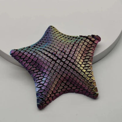 3D Printed Jointed Sea Star Sensory Toy with Flexible Articulated Segments for Desk Fidgeting