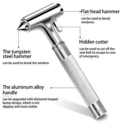 Car Escape Tool with Window Breaker and Seatbelt Cutter