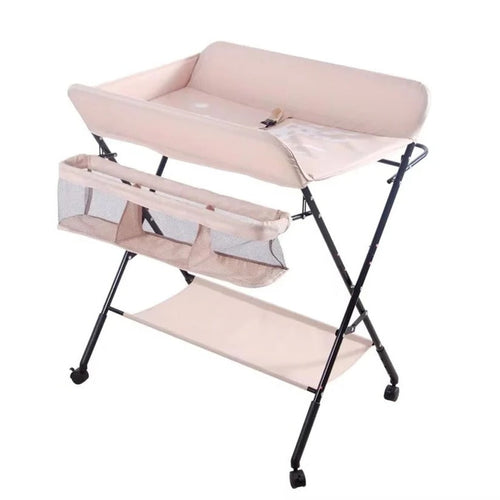 Foldable Baby Changing Table for Bath Use with Height Adjustment