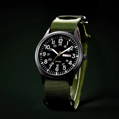 Mens Waterproof Outdoor Watch with Scratch Resistant Case
