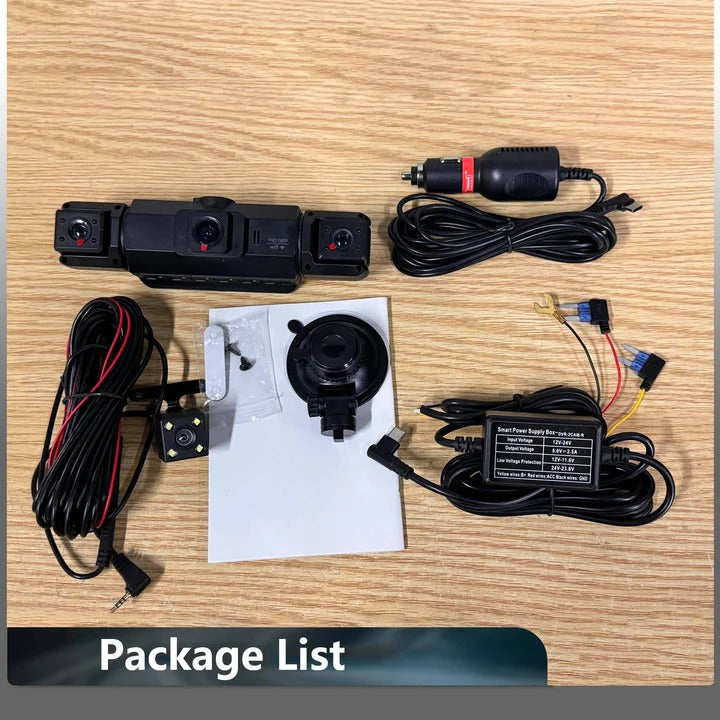 Smart Car Dash Camera System with Night Vision and WiFi