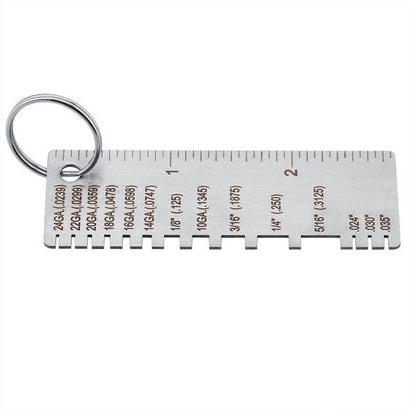 Stainless Steel Sheet Metal and Wire Thickness Gauge for Welding Use