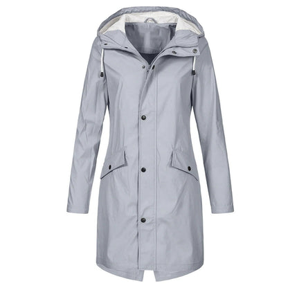 Lightweight Waterproof Rain Jacket for Women with Functional Design