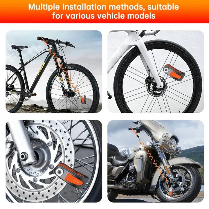 Motorcycle Anti Theft Disc Brake Lock with Motion Alarm