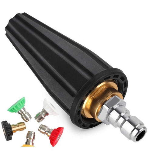 High Pressure Turbo Spray Nozzle with Rotating Tip for Pressure Washers