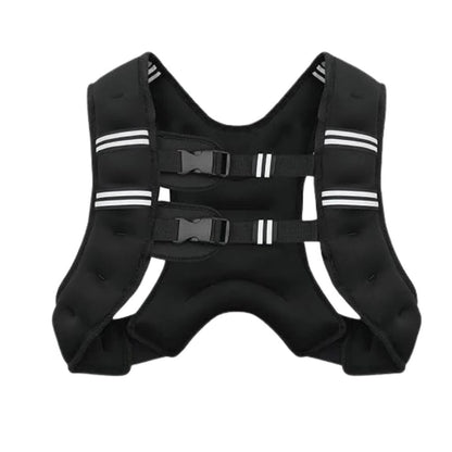 Breathable Weighted Exercise Vest with Reflective Strips for Endurance and Strength Training