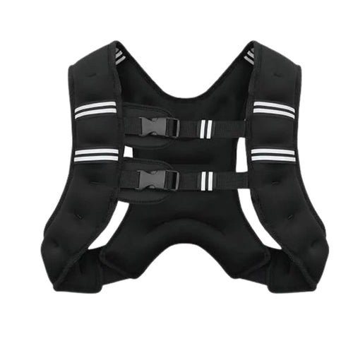 Breathable Weighted Exercise Vest with Reflective Strips for Endurance and Strength Training