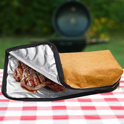 BBQ Meat Resting Blanket with Insulated Design and Carry Handle