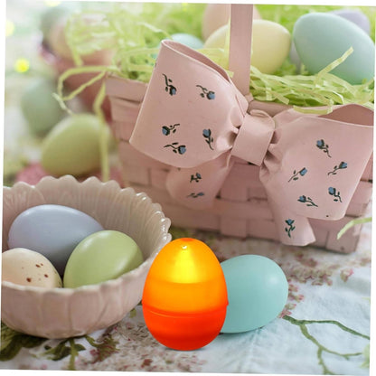 Clear Fillable Plastic Easter Eggs for Crafts and Decorating, Transparent DIY Easter Egg Ornaments for Easter Basket Fillers