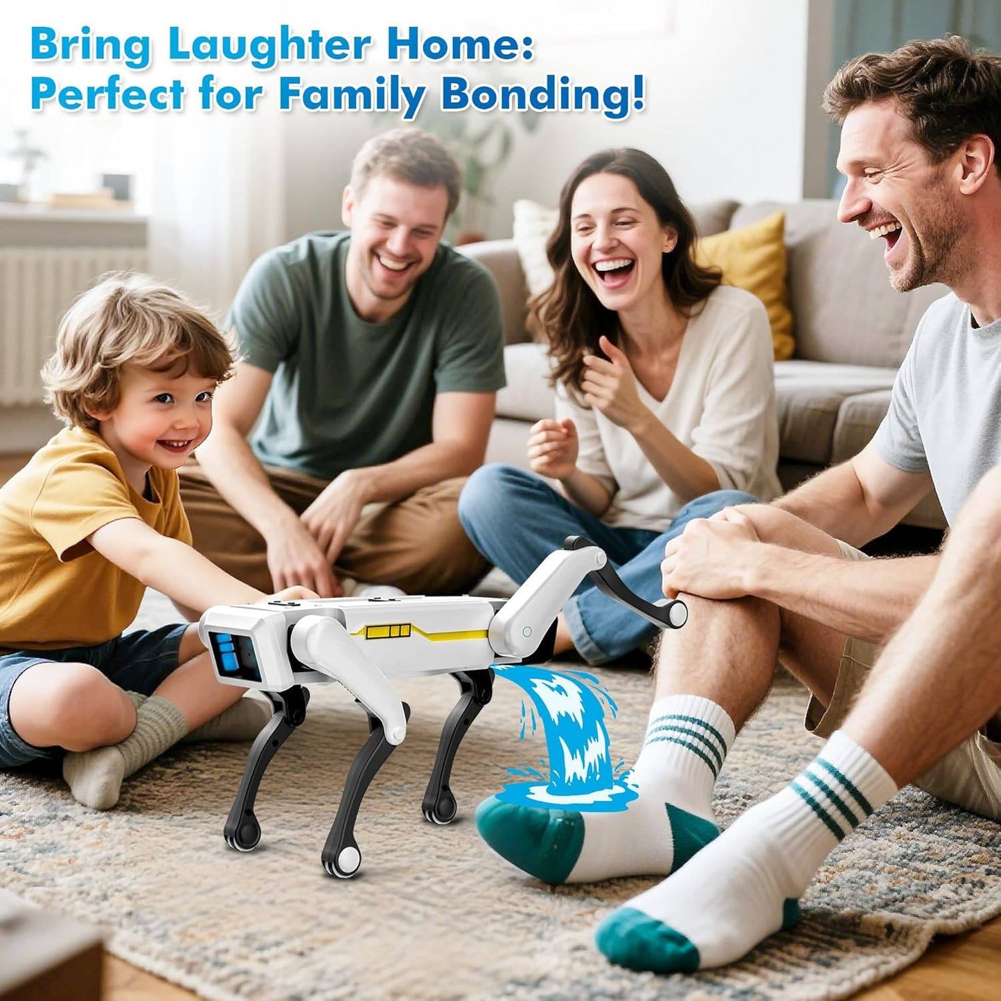 Smart Robot Dog, Interactive STEM Pet with Voice Control, 30+ Actions and APP Programming, Durable Design for Kids Age 6+, Compatible with iOS, Android