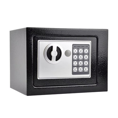 Fireproof Home Security Safe Box with Digital Keypad, Small Money Safe with Internal Sensor Light, Emergency Keys and Fireproof Bag