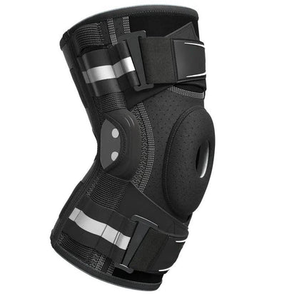 Professional Sports Knee Brace, Compression Sleeve with Side Stabilizers, Support for Running and Basketball