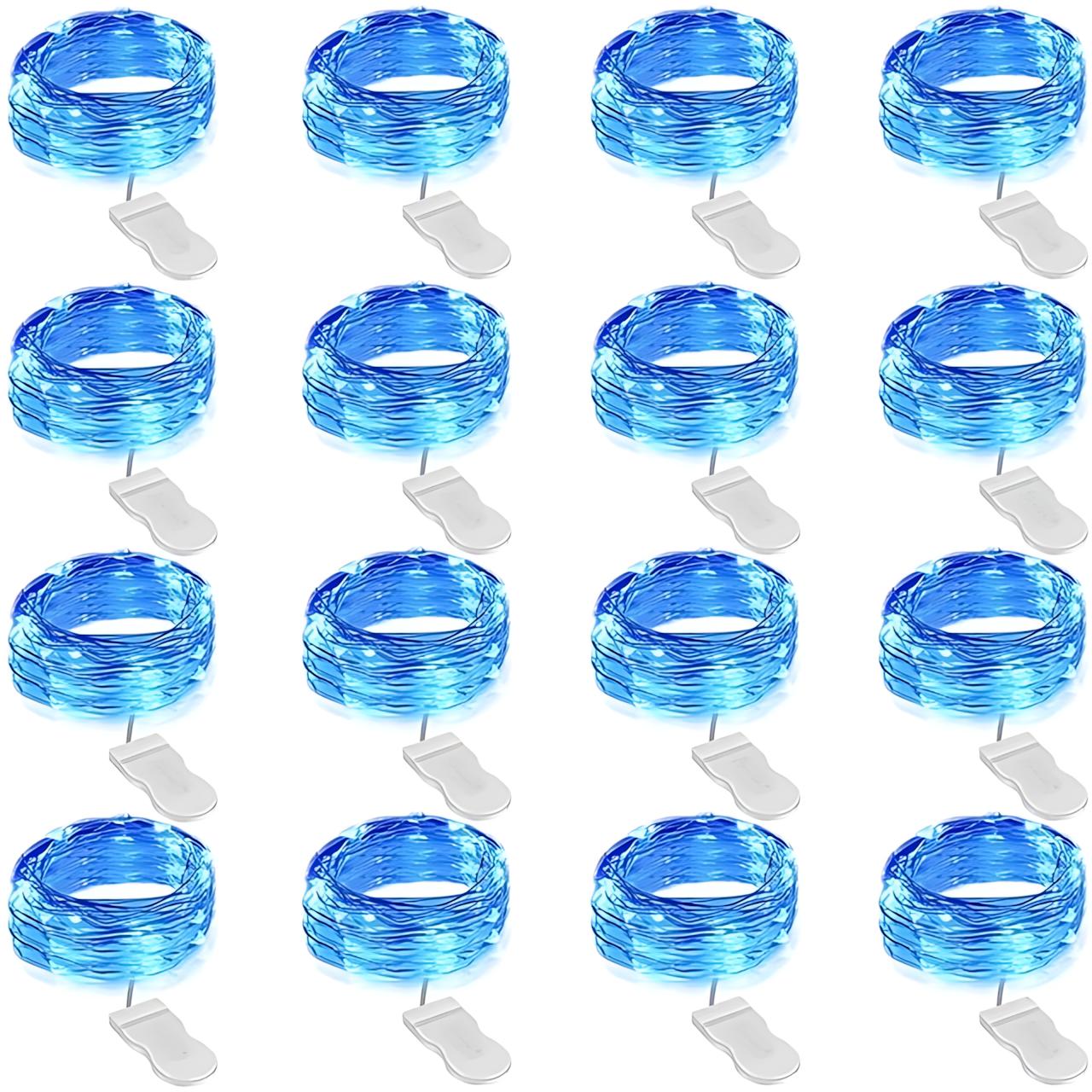 100 Pack Waterproof Mini LED Fairy String Lights with Flexible Silver Wire for Weddings and Party Decor