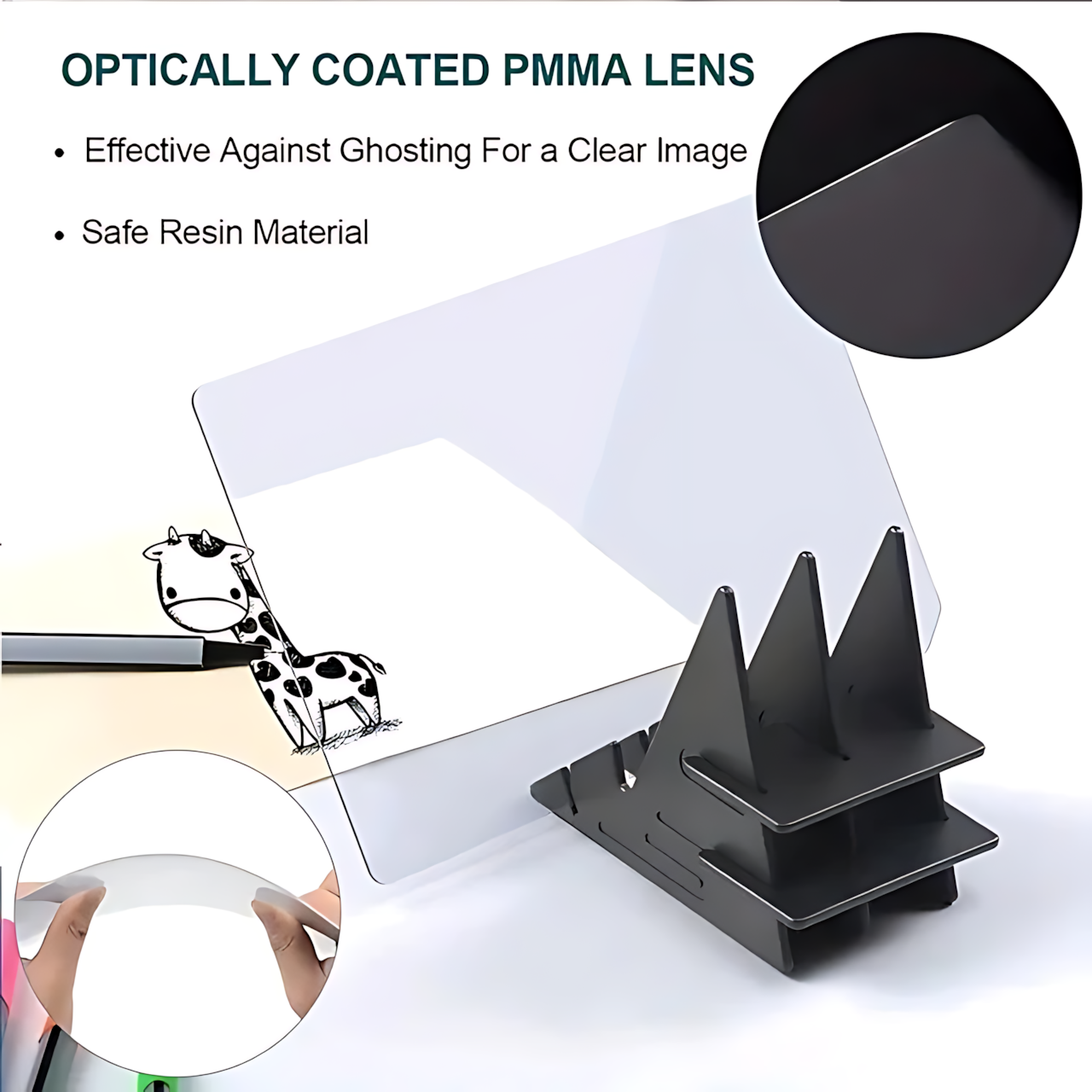 Portable Optical Tracing Board for Kids, Beginners and Artists with Sketch Projection Tool