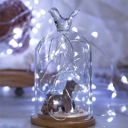 100 Pack Waterproof Mini LED Fairy String Lights with Flexible Silver Wire for Weddings and Party Decor