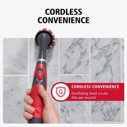 Electric Grout Cleaner Brush, 18 Piece Cordless Scrubber Kit for Tile, Shower, Tub and Bathroom