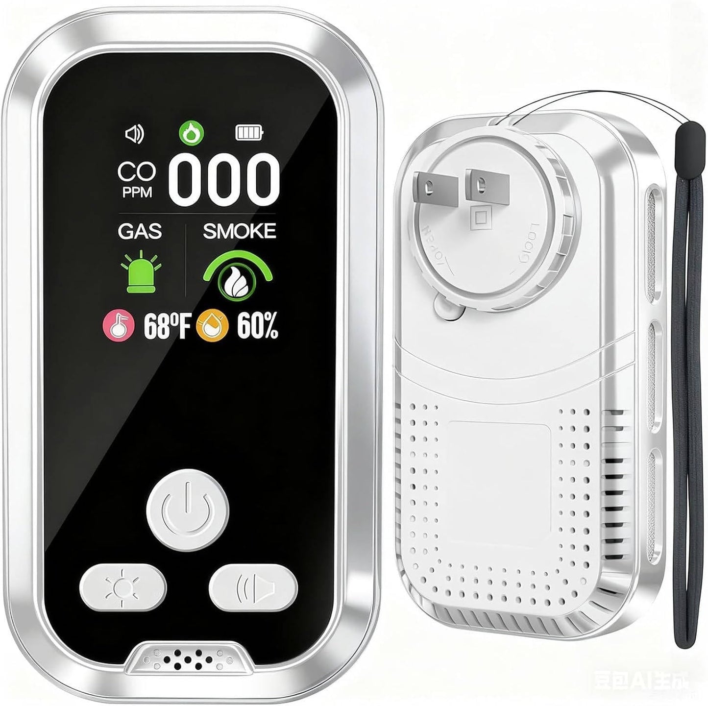 Multi Function Gas and Smoke Monitor with LCD Display and Temperature Humidity Readings