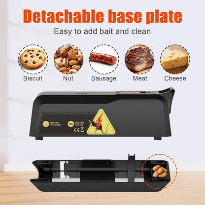 2 Pack Indoor Mouse Trap with No Touch Disposal and Alert System