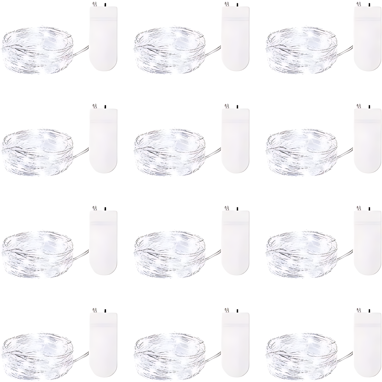 100 Pack Waterproof Mini LED Fairy String Lights with Flexible Silver Wire for Weddings and Party Decor